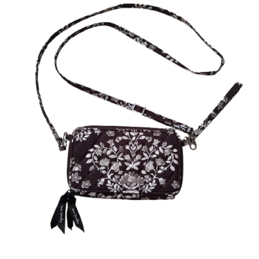 Vera Bradley Black and Cream Crossbody Bag